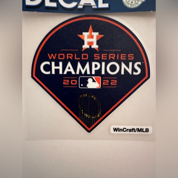 New Houston Astros MLB World Series Champions 2022 4x4 Decal Sticker - Picture 3 of 4